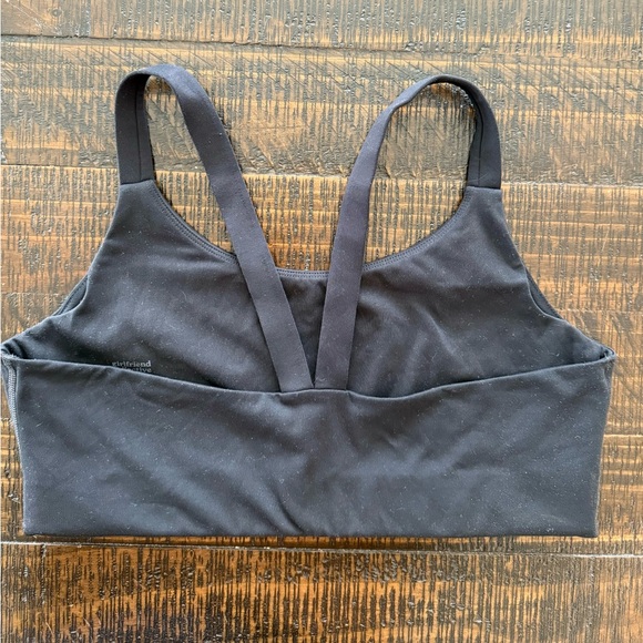 Girlfriend Collective Lou V-Back sports bra, lot of 3 black orange pink size L - Picture 3 of 10